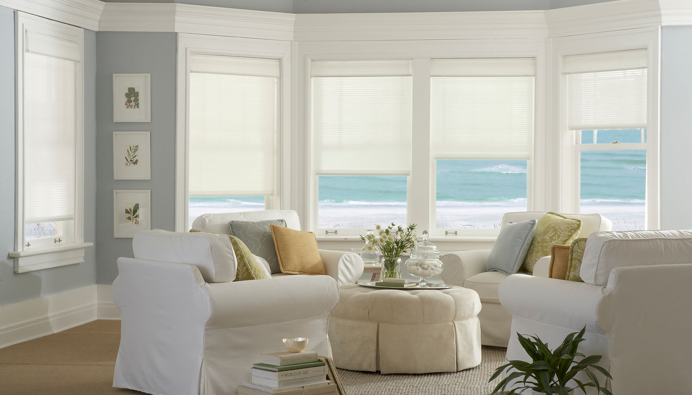 Elegant pleated blinds with hundreds of fabric and opacity options